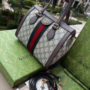 GUCCl Ophidia Logo Striped Ribbon