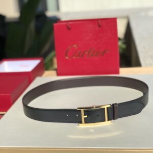 CARTIER Cartier asymmetric pin buckle belt