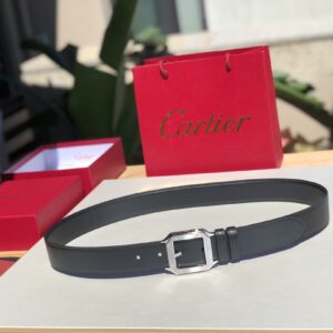 CARTIER Cartier geometric pin buckle belt