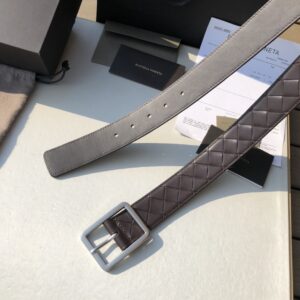 Bottega Veneta Braided Leather Belt Men's Black