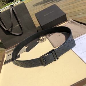 Bottega Veneta Men's Braided Pin Buckle Belt