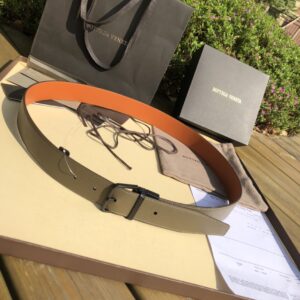 Bottega Veneta Double-sided rotating buckle business belt