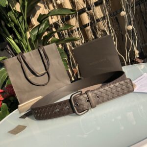 Bottega Veneta Men's Classic Braided Belt